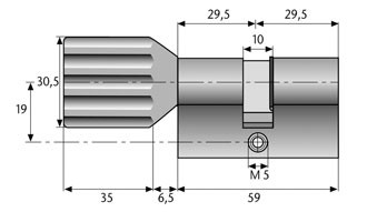Profil-Doppel Zylinder Maß