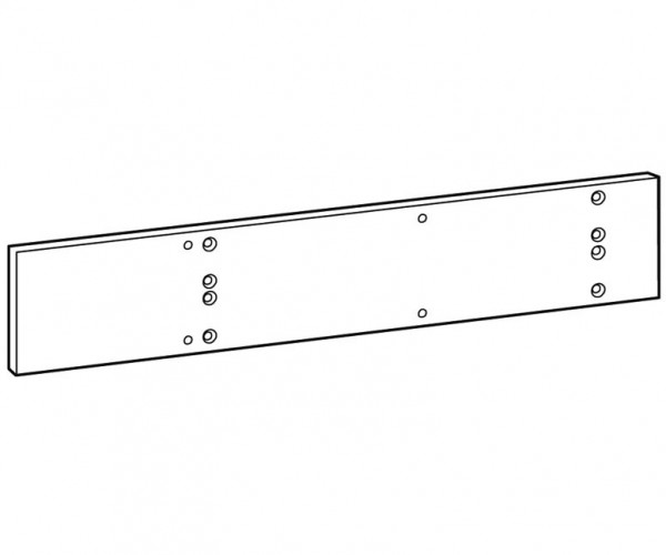 Montageplatte DORMA für Obentürschließer TS 83, Aluminium